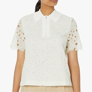 Club Monaco Elegant Lace Top Size 6